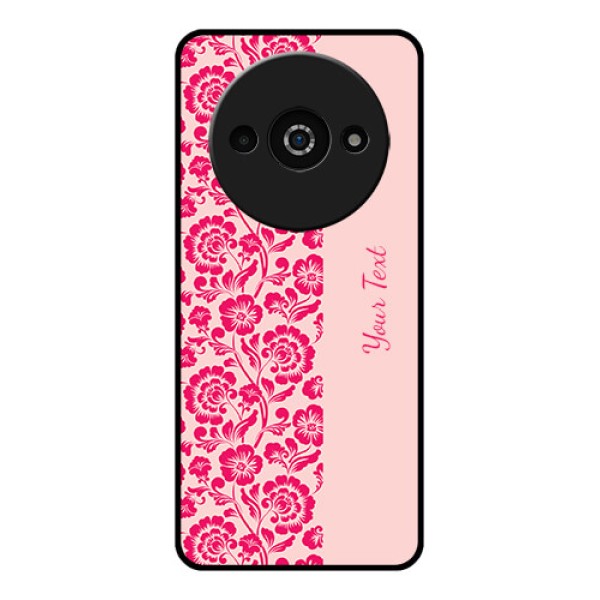 Poco C61 Custom Glass Phone Case - Attractive Floral Pattern Design