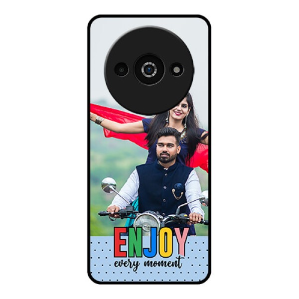 Poco C61 Custom Glass Phone Case - Enjoy Every Moment Design Poco C61 Custom Glass Phone Case - Enjoy Every Moment Design