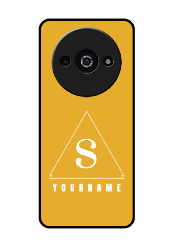 Poco C61 Custom Glass Phone Case - Simple Triangle Design