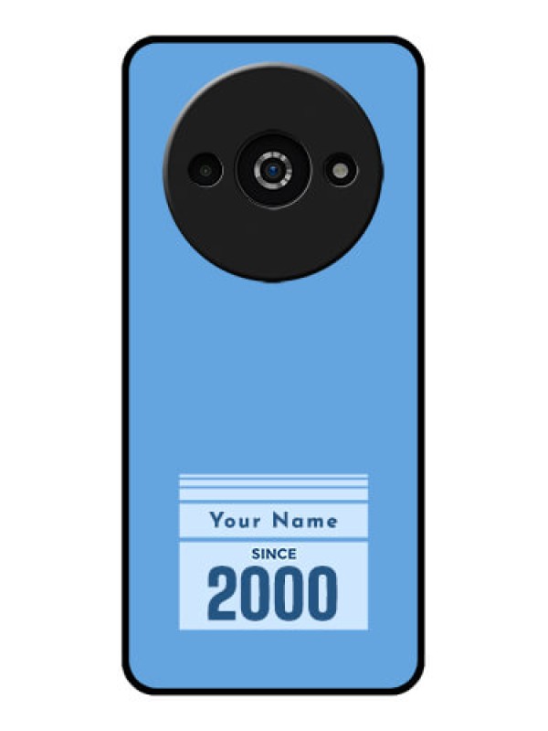 Custom Poco C61 Custom Glass Phone Case - Custom Year Of Birth Design