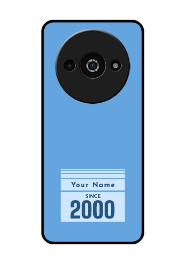 Poco C61 Custom Glass Phone Case - Custom Year Of Birth Design