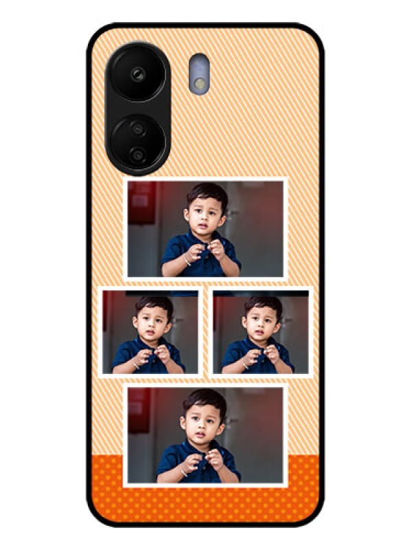 Custom Poco C65 Custom Glass Phone Case - Bulk Photos Upload Design