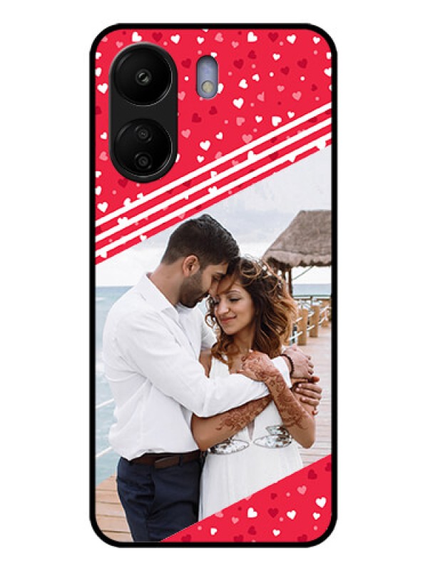 Custom Poco C65 Custom Glass Phone Case - Valentines Gift Design