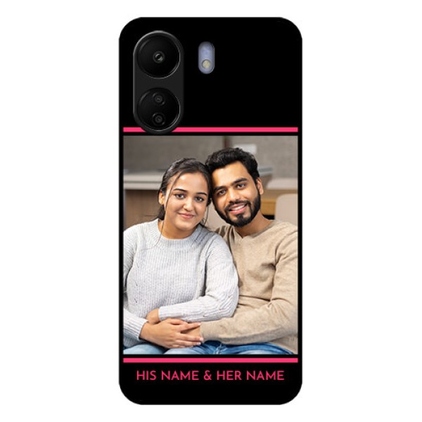 Poco C65 Custom Glass Phone Case - With Add Text Design