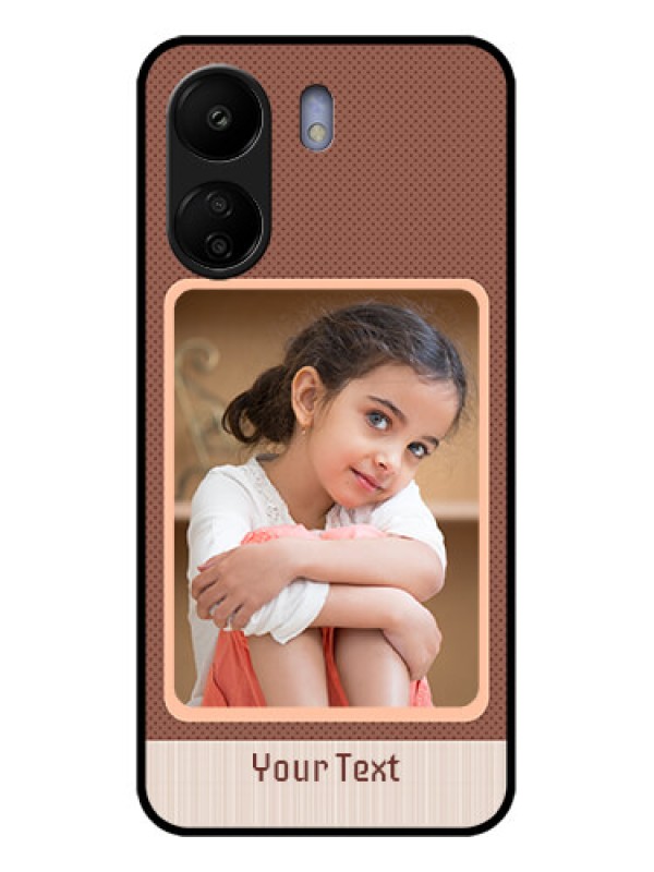 Custom Poco C65 Custom Glass Phone Case - Simple Pic Upload Design