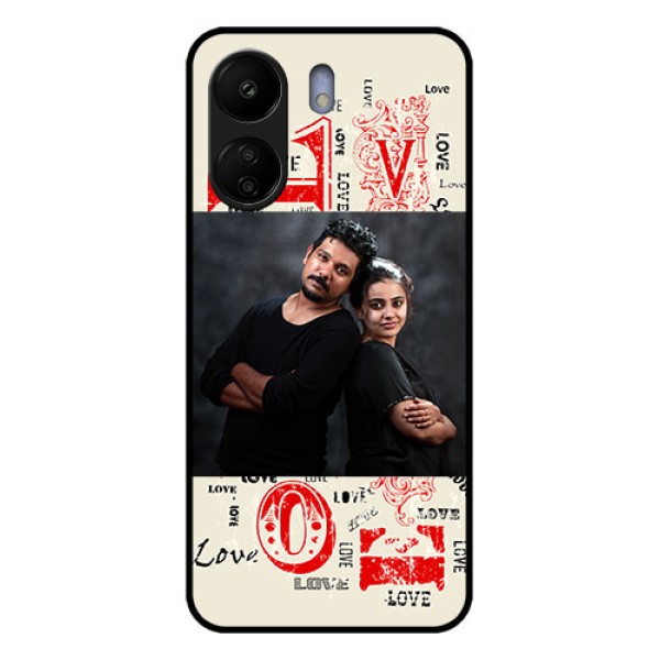 Poco C65 Custom Glass Phone Case - Trendy Love Design Case