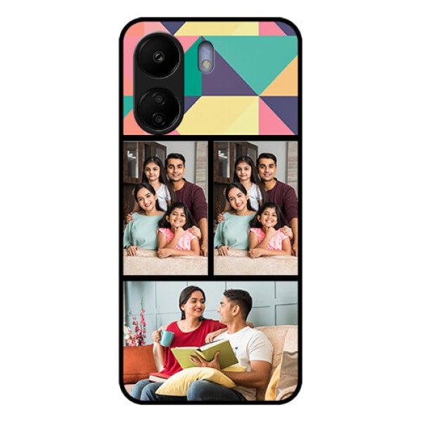 Poco C65 Custom Glass Phone Case - Bulk Pic Upload Design