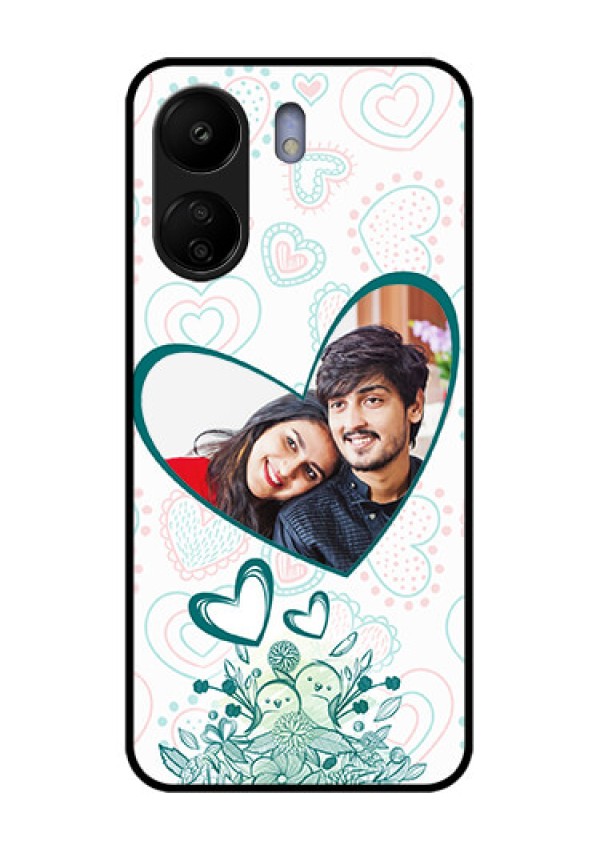 Poco C65 Custom Glass Phone Case - Premium Couple Design