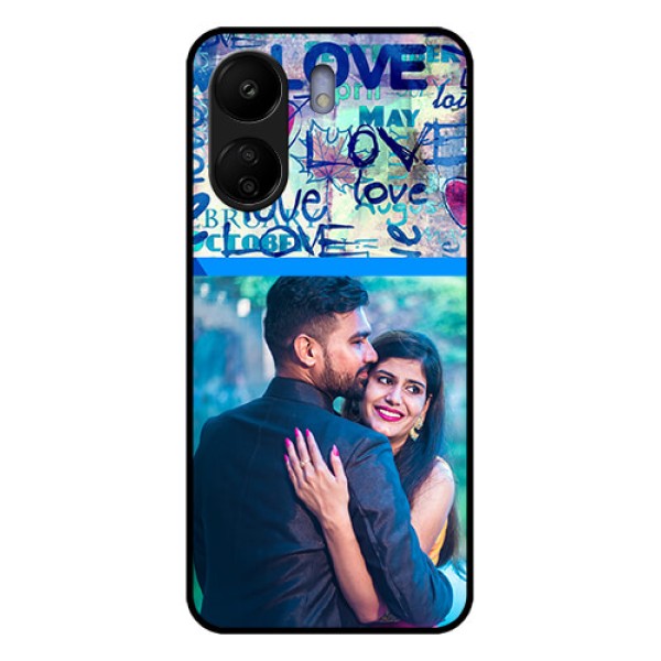 Poco C65 Custom Glass Phone Case - Colorful Love Design