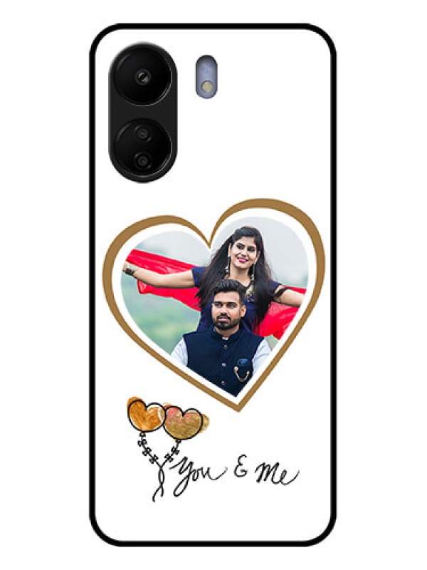 Custom Poco C65 Custom Glass Phone Case - You & Me Design
