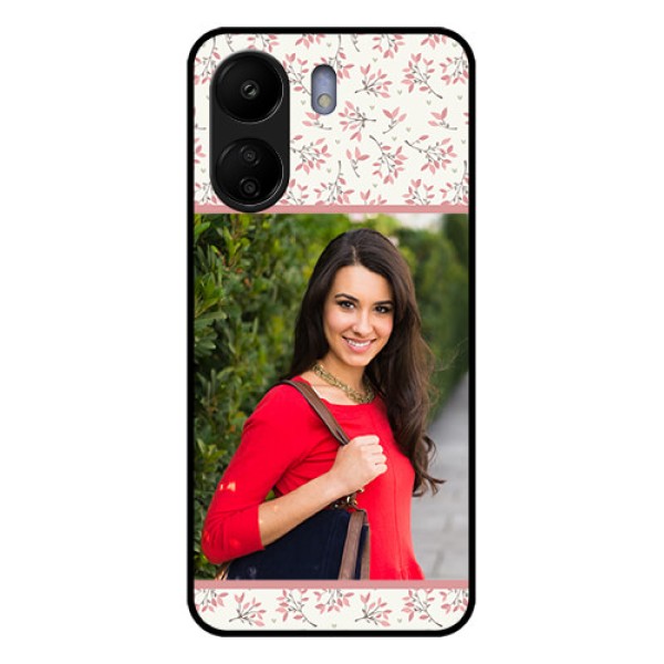 Poco C65 Custom Glass Phone Case - Stunning Floral Design