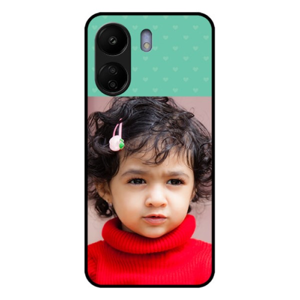 Poco C65 Custom Glass Phone Case - Lovers Picture Design