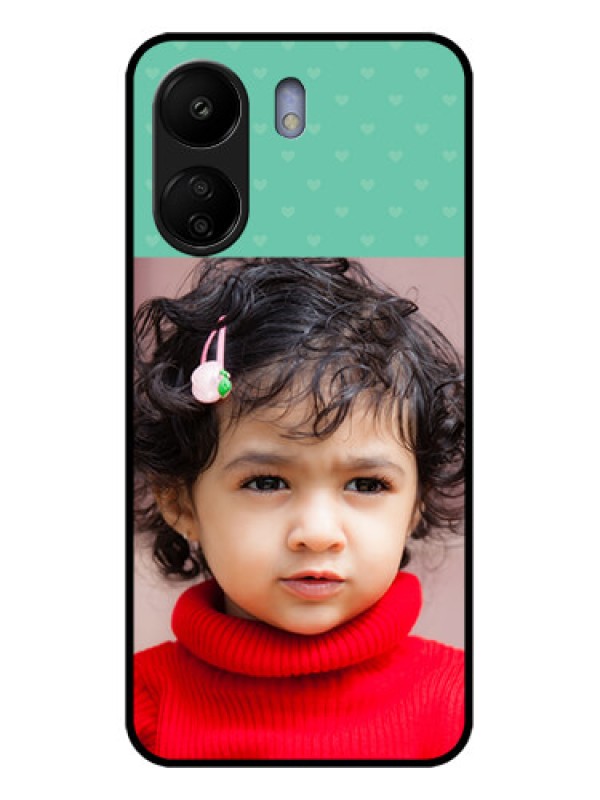 Custom Poco C65 Custom Glass Phone Case - Lovers Picture Design