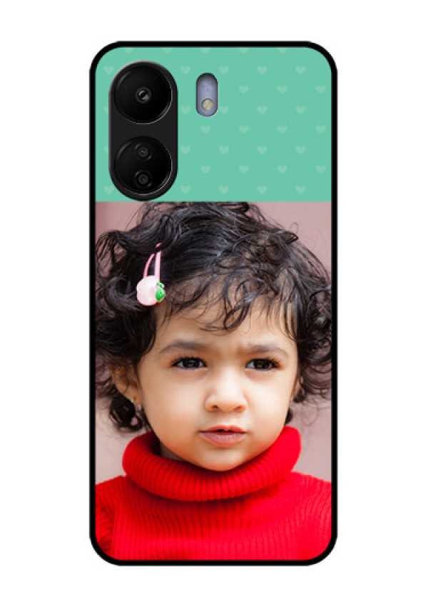 Poco C65 Custom Glass Phone Case - Lovers Picture Design