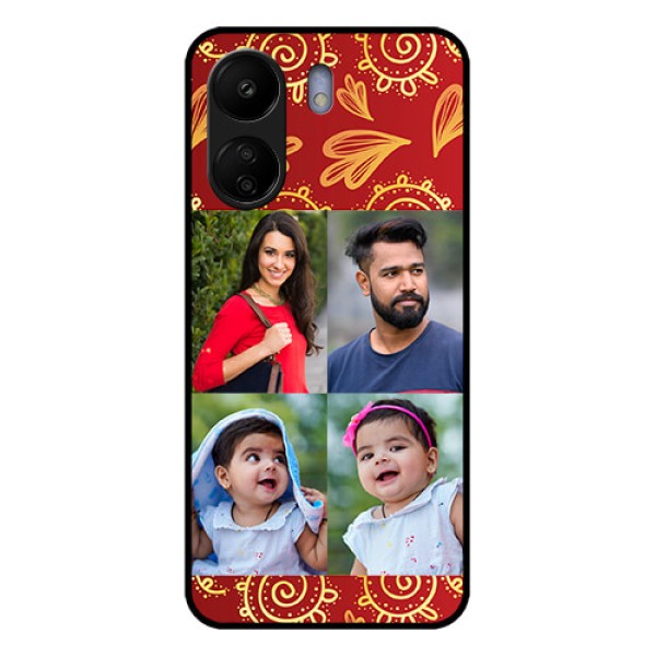 Poco C65 Custom Glass Phone Case - 4 Image Traditional Design Poco C65 Custom Glass Phone Case - 4 Image Traditional Design