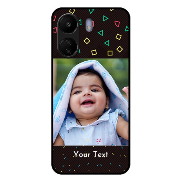 Poco C65 Custom Glass Phone Case - With Confetti Birthday Design Poco C65 Custom Glass Phone Case - With Confetti Birthday Design