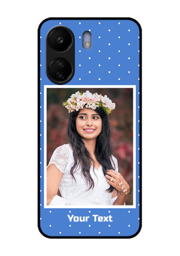 Poco C65 Custom Glass Phone Case - Polka Dots Design