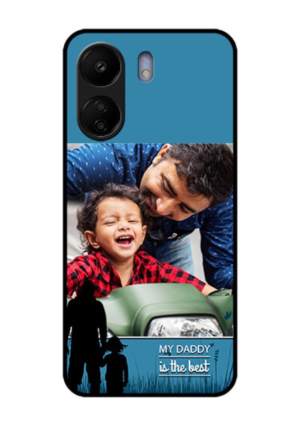 Poco C65 Custom Glass Phone Case - Best Dad Design