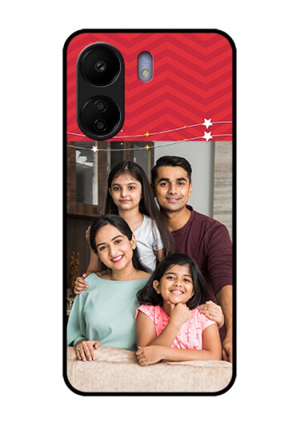 Poco C65 Custom Glass Phone Case - Happy Family Design