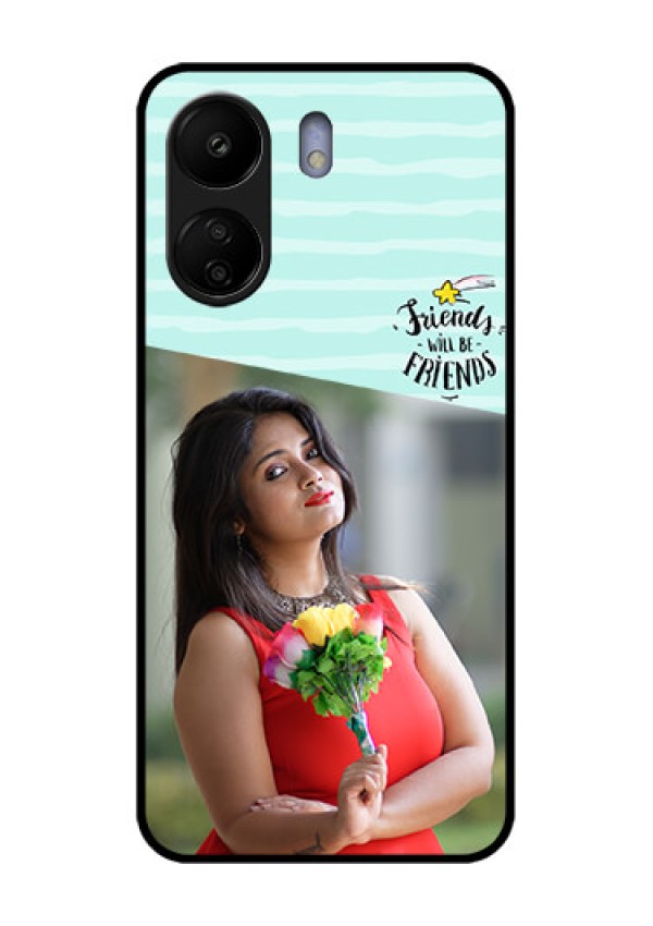 Poco C65 Custom Glass Phone Case - Friends Picture Icon Design