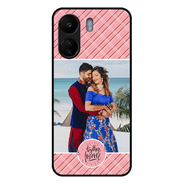 Poco C65 Custom Glass Phone Case - Together Forever Design