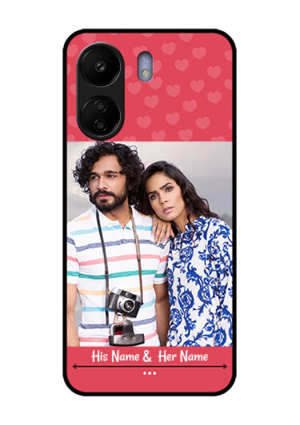 Poco C65 Custom Glass Phone Case - Simple Love Design