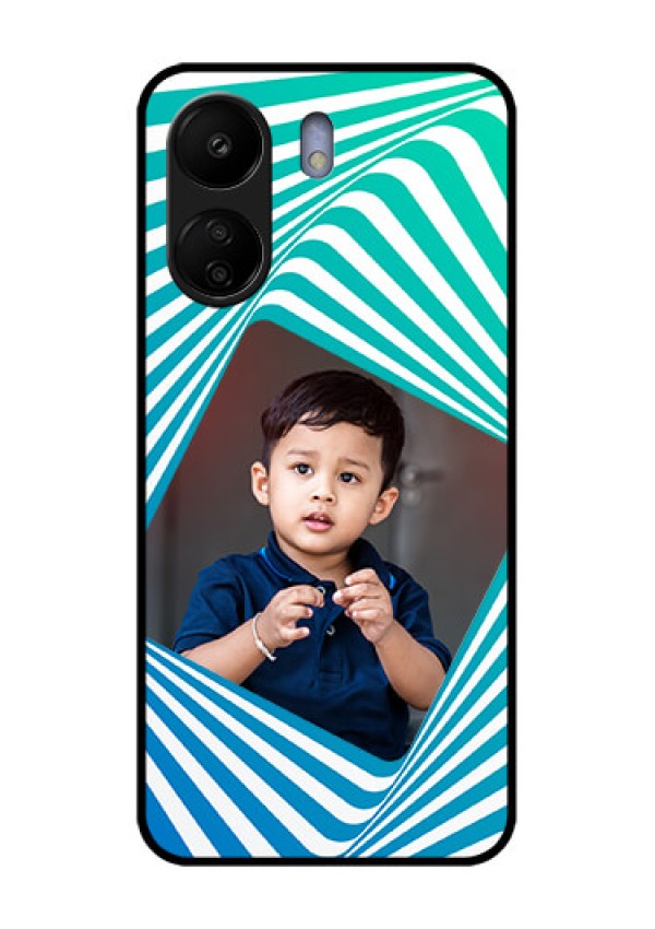 Poco C65 Custom Glass Phone Case - Abstract Spiral Design