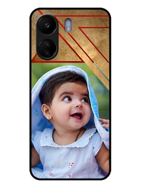 Custom Poco C65 Custom Glass Phone Case - Gradient Abstract Texture Design