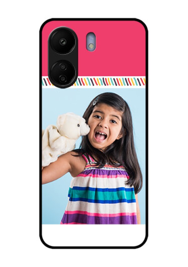 Poco C65 Custom Glass Phone Case - Line Art Design