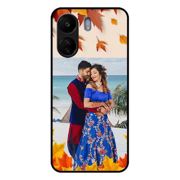 Poco C65 Custom Glass Phone Case - Autumn Maple Leaves Design Poco C65 Custom Glass Phone Case - Autumn Maple Leaves Design