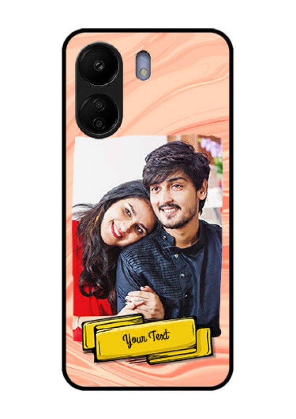 Poco C65 Custom Glass Phone Case - Marble Texture Design