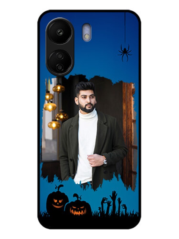 Custom Poco C65 Custom Glass Phone Case - With Pro Halloween Design
