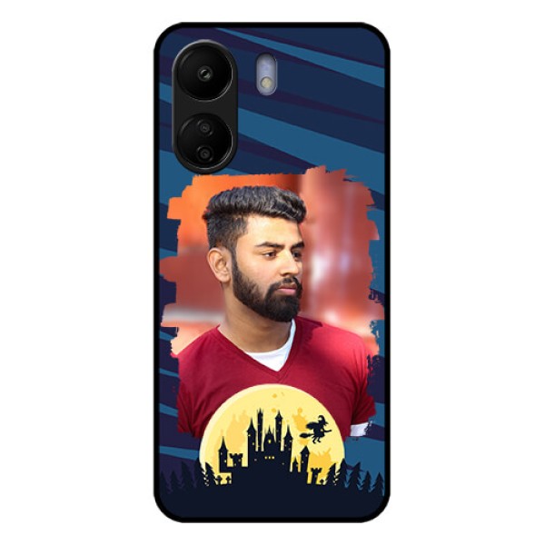 Poco C65 Custom Glass Phone Case - Halloween Witch Design