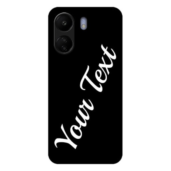 Poco C65 Custom Glass Phone Case - With Your Name Design