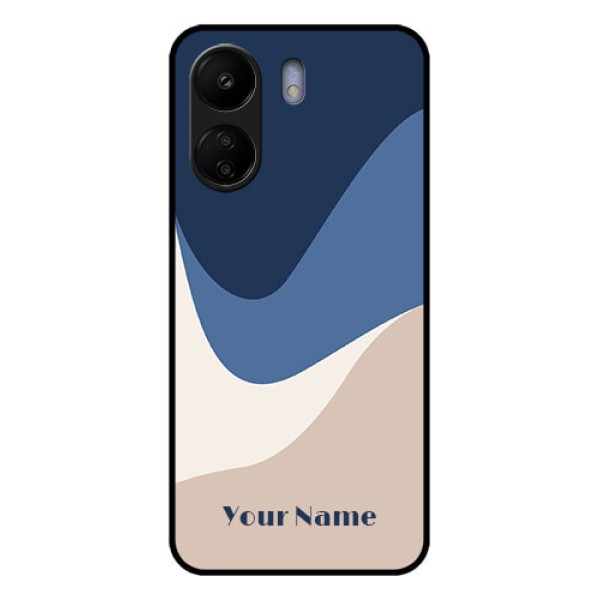 Poco C65 Custom Glass Phone Case - Abstract Drip Art Design