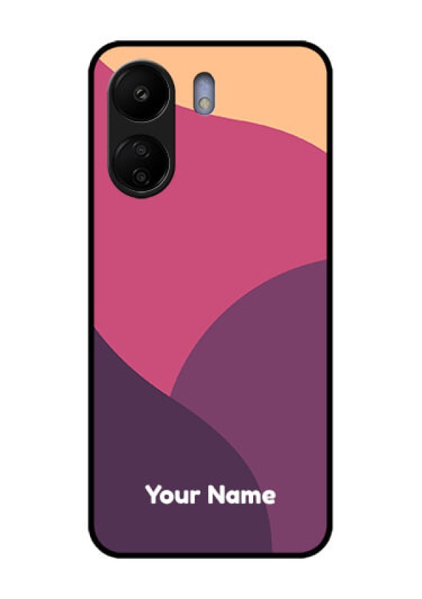 Poco C65 Custom Glass Phone Case - Mixed Multi - Colour Abstract Art Design