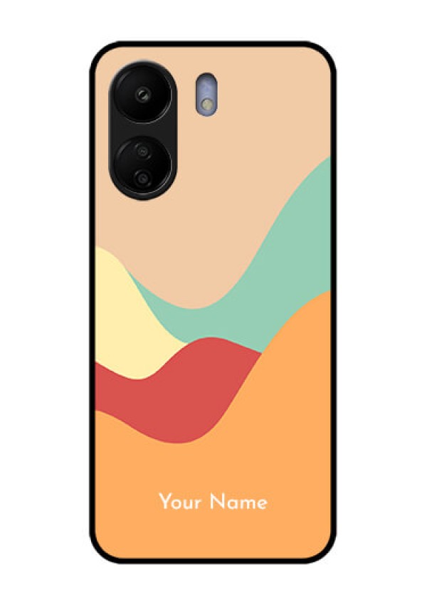 Poco C65 Custom Glass Phone Case - Ocean Waves Multi - Colour Design