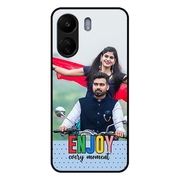 Poco C65 Custom Glass Phone Case - Enjoy Every Moment Design Poco C65 Custom Glass Phone Case - Enjoy Every Moment Design