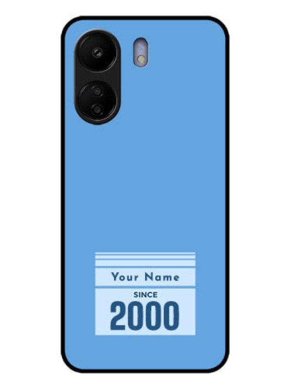 Custom Poco C65 Custom Glass Phone Case - Custom Year Of Birth Design