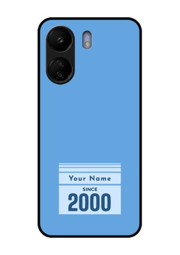 Poco C65 Custom Glass Phone Case - Custom Year Of Birth Design