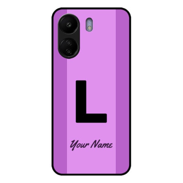 Poco C65 Custom Glass Phone Case - Tricolor Custom Text Design Poco C65 Custom Glass Phone Case - Tricolor Custom Text Design