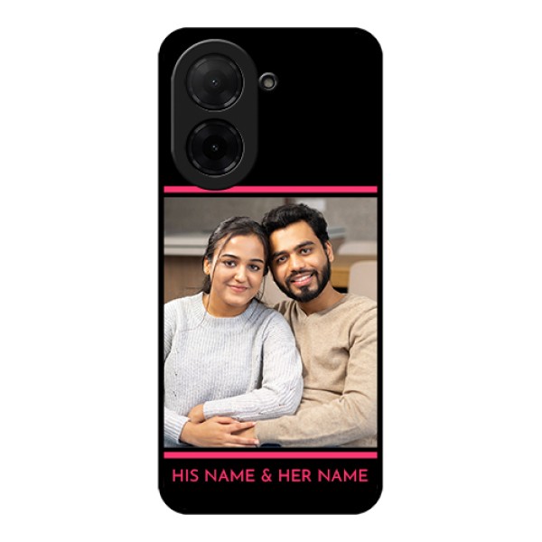 Poco C71 Custom Glass Phone Case - With Add Text Design