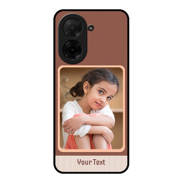 Poco C71 Custom Glass Phone Case - Simple Pic Upload Design