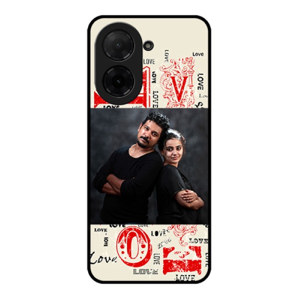 Poco C71 Custom Glass Phone Case - Trendy Love Design Case