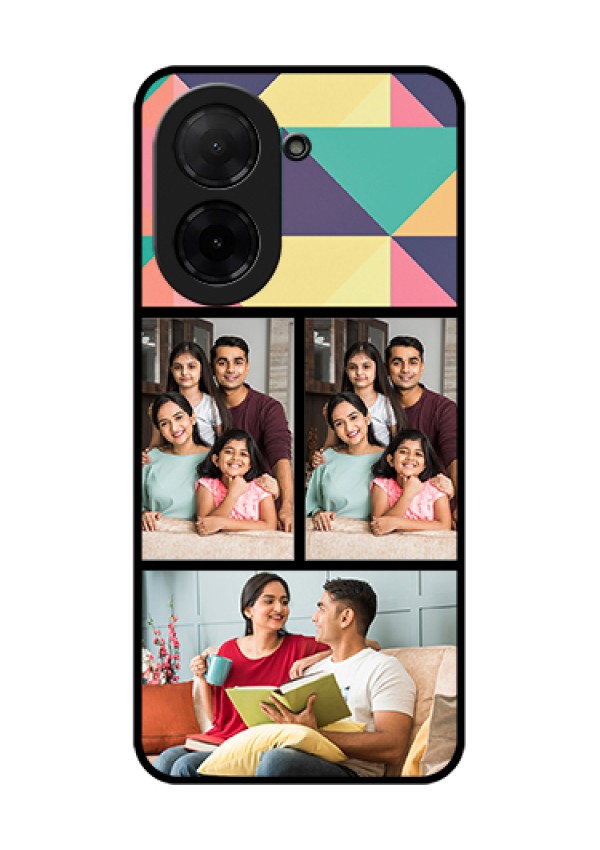 Poco C71 Custom Glass Phone Case - Bulk Pic Upload Design