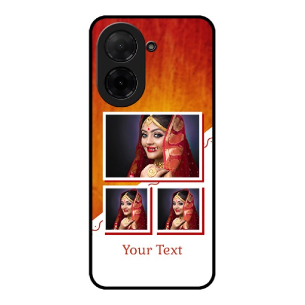 Poco C71 Custom Glass Phone Case - Wedding Memories Design