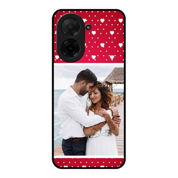 Poco C71 Custom Glass Phone Case - Hearts Mobile Case Design Poco C71 Custom Glass Phone Case - Hearts Mobile Case Design