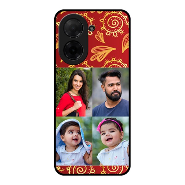 Poco C71 Custom Glass Phone Case - 4 Image Traditional Design Poco C71 Custom Glass Phone Case - 4 Image Traditional Design