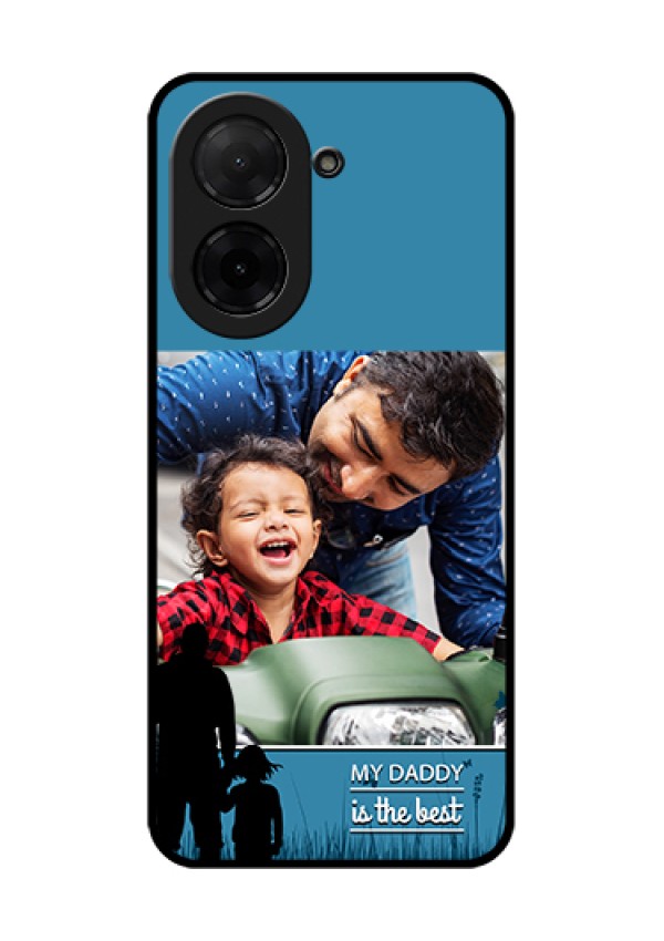 Poco C71 Custom Glass Phone Case - Best Dad Design