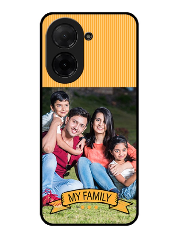 Custom Poco C71 Custom Glass Phone Case - My Family Design